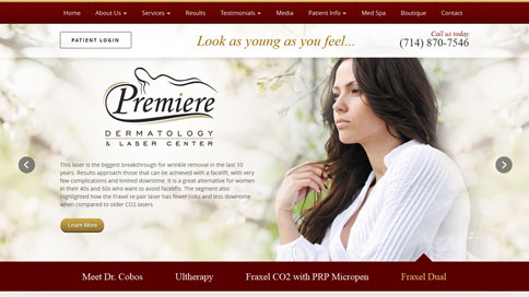 Premiere Dermatology & Laser on Desktop