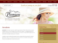 Premiere Dermatology & Laser on Tablet