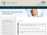 All Smiles Dentistry on Tablet