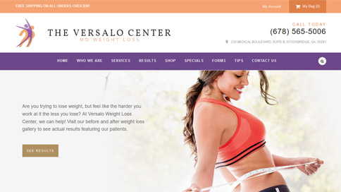 Versalo Weight Loss Clinic on Desktop
