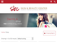 Skin & Beauty Center on Tablet